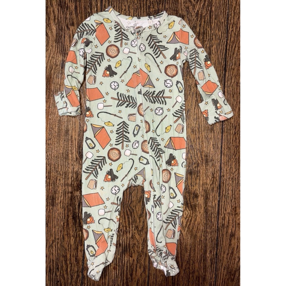 Caden lane camping bamboo sleeper 3/6 months